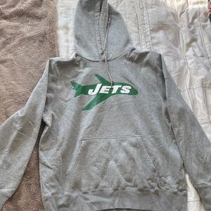 Nike Gray Hoodie with Jets Logo